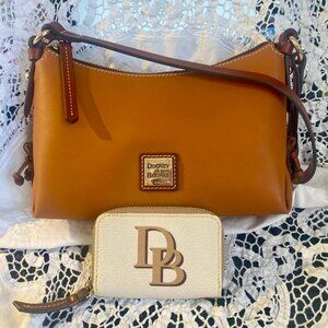 Dooney & Bourke Sorrento Crossbody Hobo  w/ logo wallet